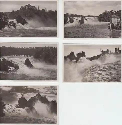 (F206) Original Foto Rheinfall, 6 Fotos im Mäppchen