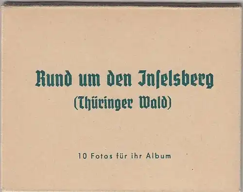 (F205) Original Foto 1968 Inselberg / Thür. Wald, 10 Fotos im Mäppchen