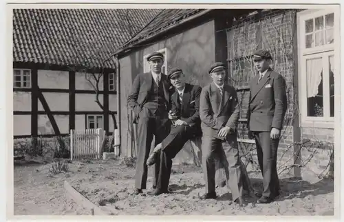 (F20474) Orig. Foto Diepholz, Schüler d. Oberprima a.d. Dorfe, Mulus-Zeit 1932