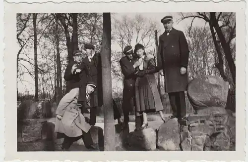 (F20468) Orig. Foto Schüler d. Oberprima im Freien bei Diepholz 1932