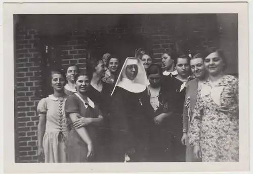 (F20372) Orig. Foto Schwestern, Nonne d. Franziskus-Krankenhaus Berlin 1930er