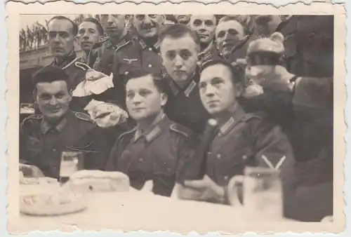 (F20198) Orig. Foto deutsche Soldaten, Weihnachtsfeier 1940er