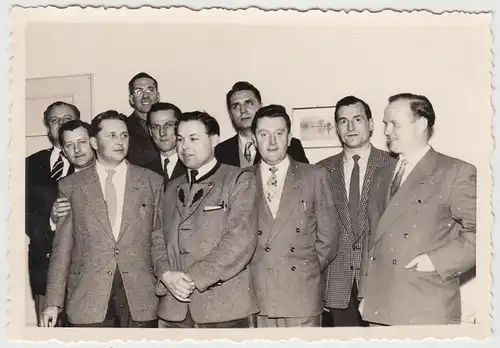 (F20157) Orig. Foto Herren, Gruppenbild 1956