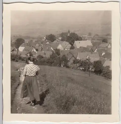 (F20124) Orig. Foto Schwalenberg, Wanderung 1955