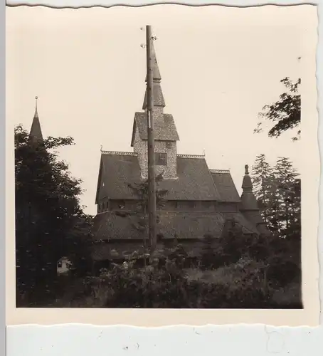 (F20109) Orig. Foto Hahnenklee, Gustav-Adolf-Stabkirche 1955