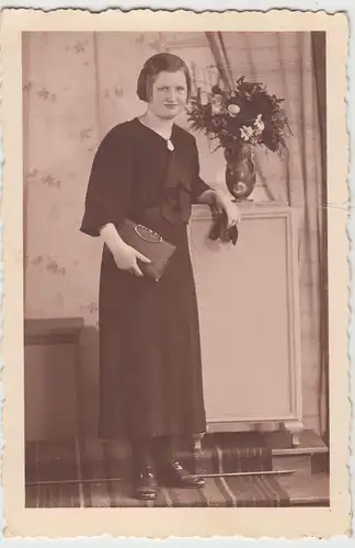 (F19473) Orig. Foto junge Frau Marianne Schwarzenberg, Oberfrohna 1940