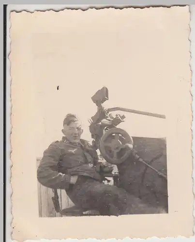 (F19432) Orig. Foto deutscher Soldat am MG-Stand 1930/40er