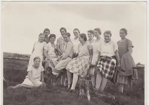 (F19388) Orig. Foto Kloster Wöltingerode, Damen der Frauenschule 1928