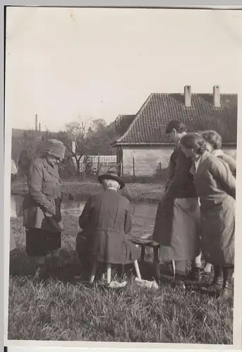 (F19365) Orig. Foto Kloster Wöltigerode, Frauenschule 1928, a.d. Feld