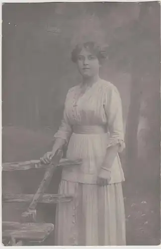(F19262) Orig. Foto junge Frau, Kabinettfoto 1920er