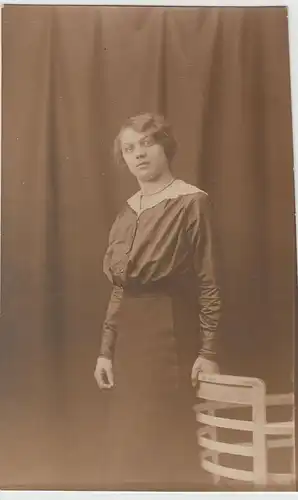 (F19241) Orig. Foto junge Frau, Kabinettfoto 1910/20er