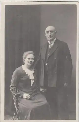 (F19234) Orig. Foto Personen Paar, Kabinettfoto 1910/20er