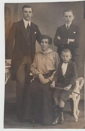 (F19230) Orig. Foto Personen Familie, Kabinettfoto Hamburg 1920er