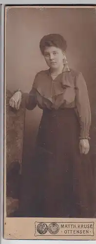 (F19162) Orig. Kabinettfoto junge Frau, Altona Ottensen 1900-10