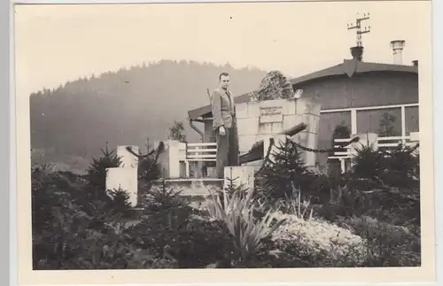 (F19105) Orig. Foto R.A.D.-Lager Dietzhausen, am Denkmal 1939