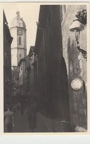 (F19101) Orig. Foto Jena, enge Gasse m. St. Michael Kirche 1939
