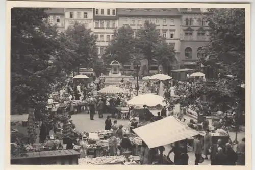 (F19098) Orig. Foto Jena, belebter Markt 1939