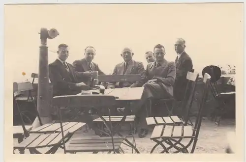(F19090) Orig. Foto Suhl o. Umgebung, Männer an einem Ausguck 1939