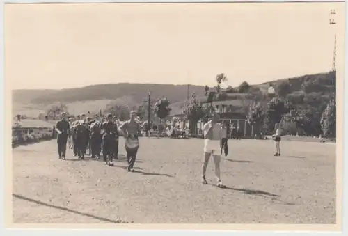 (F19041) Orig. Foto R.A.D.-Lager Dietzhausen, Musikkapelle im Gelände 1939