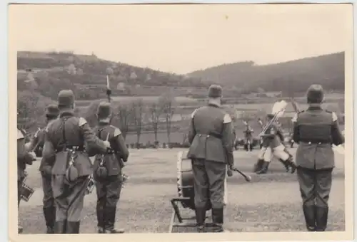 (F19025) Orig. Foto R.A.D.-Lager Dietzhausen, festlicher Appell 1939