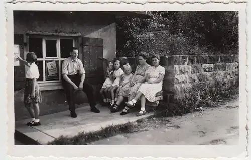 (F1902) Orig. Foto Familienausflug, Königstein, Sächs. Schweiz