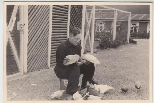 (F19013) Orig. Foto R.A.D.-Lager Dietzhausen, Taubenschlag im Gelände 1939