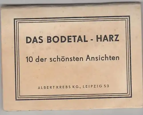 (F190) Original Foto Bodetal / Harz, Leporello mit 10 Fotos