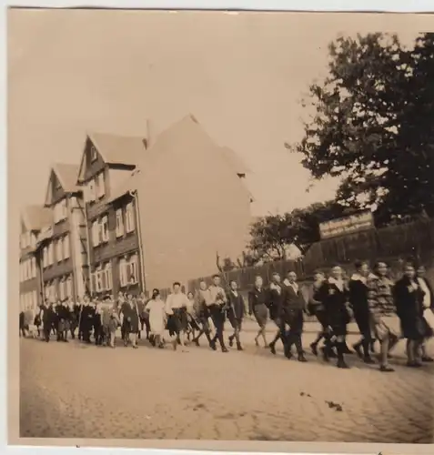 (F18795) Orig. Foto Lagerleben G.D.A., Umzug in Goslar 1928