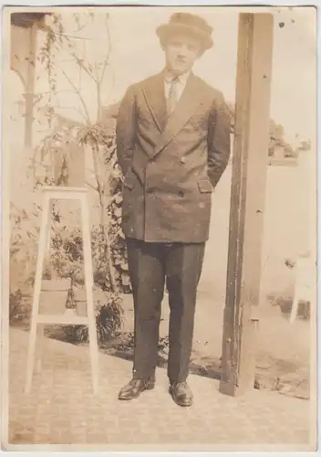 (F18763) Orig. Foto junger Mann Willi Heyer in San José 1928