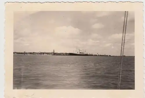 (F18746) Orig. Foto Dampfer >Königin Luise< a.d. Fahrt nach Cuxhaven 1938