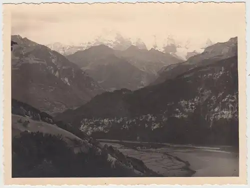 (F18702) Orig. Foto Thunersee, Berge 1935