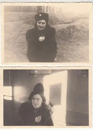 (F18641) Orig. Foto junge Frau in Frohnau u. Potsdam 1941