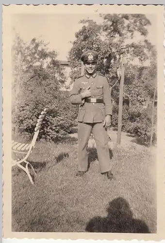 (F18622) Orig. Foto deutscher Soldat im Freien 1939