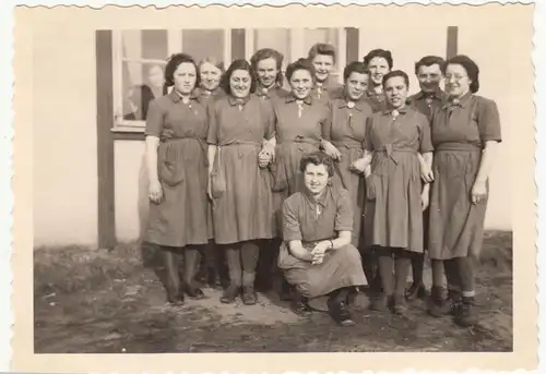 (F18546) Orig. Foto R.A.D.-Lager Karstädt (Prignitz), Frauen II. Trupp 1940