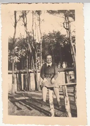 (F18519) Orig. Foto R.A.D.-Lager Karstädt (Prignitz), Lagerverwalterin 1930er