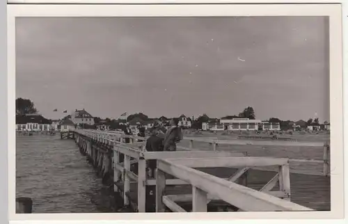 (F18512) Orig. Foto Dahme (Holstein), Blick von der Seebrücke 1939