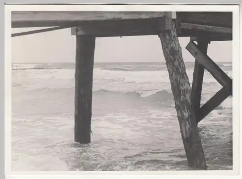 (F18493) Orig. Großfoto Dahme (Holstein), Partie unter der Seebrücke 1939