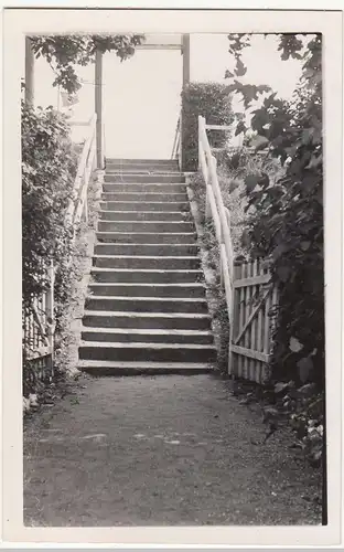 (F18486) Orig. Foto Dahme (Holstein), Treppe 1939 (bez. als Martertreppe)