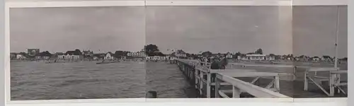 (F18482) Orig. Foto Dahme (Holstein), selbstgemachtes Panoramabild 1939