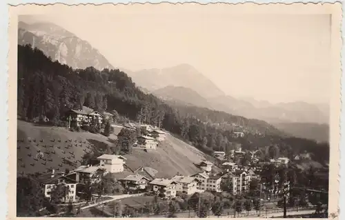 (F18397) Orig. Foto Berchtesgaden, Blick vom Cafe Grassl 1935