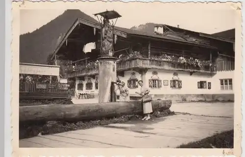 (F18358) Orig. Foto Ruhpolding, Dorfbrunnen 1935