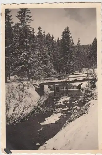 (F18345) Orig. Foto Winterlandschaft, vermutl. bei Neuschwanstein 1935/36