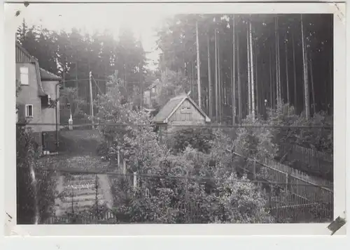 (F18331) Orig. Foto Ebersbrunn, Partie m. Garten 1935