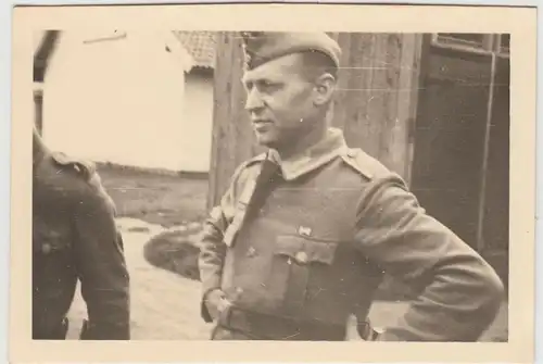 (F17926) Orig. Foto deutscher Soldat, Wachführer Wagner 1940er