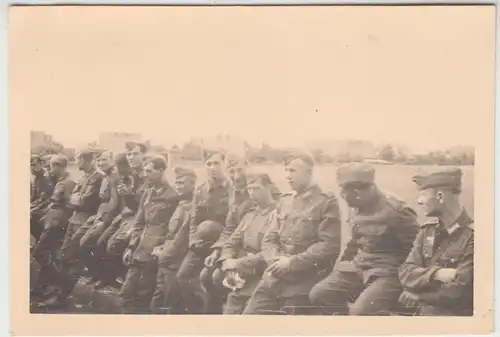 (F17916) Orig. Foto Danzig Hagelsberg, Góra Gradowa, dt. Soldaten 1941