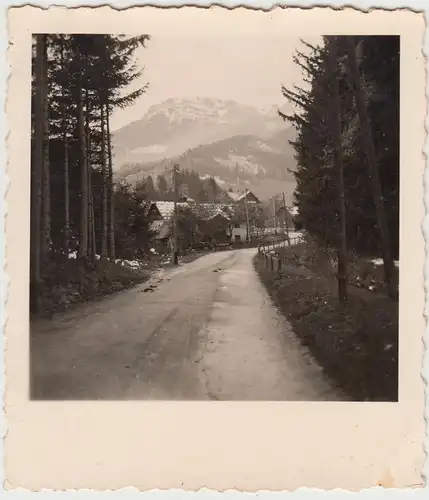 (F17901) Orig. Foto Edlach an der Rax, Blick nach Reichenau 1940er