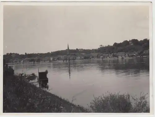 (F17810) Orig. Foto Ort am See, Raum Schwerin Warin um 1929