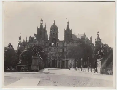 (F17807) Orig. Foto Schwerin, Schloss um 1929