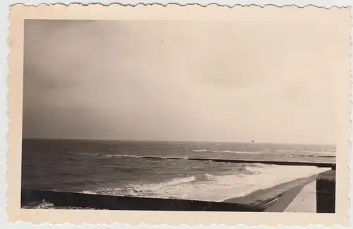 (F17563) Orig. Foto Borkum, Blick aufs Meer 1938