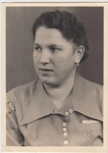 (F17532) Orig. Foto Porträt junge Frau Ursel, Welzow 1940er